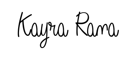 How to make Kayra Rana name signature. Use Angelique-Rose-font-FFP style for creating short signs online. This is the latest handwritten sign. Kayra Rana signature style 5 images and pictures png