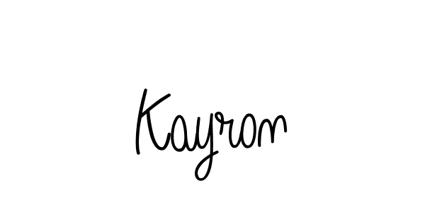 Also we have Kayron name is the best signature style. Create professional handwritten signature collection using Angelique-Rose-font-FFP autograph style. Kayron signature style 5 images and pictures png