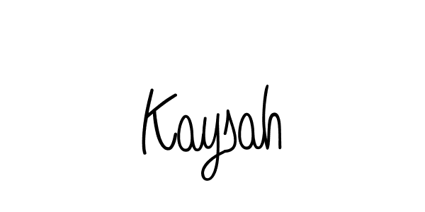 Kaysah stylish signature style. Best Handwritten Sign (Angelique-Rose-font-FFP) for my name. Handwritten Signature Collection Ideas for my name Kaysah. Kaysah signature style 5 images and pictures png