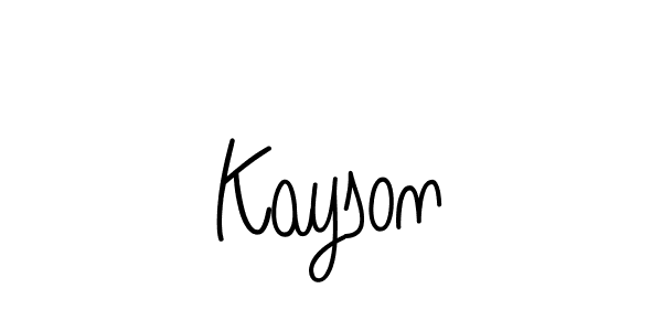 Also we have Kayson name is the best signature style. Create professional handwritten signature collection using Angelique-Rose-font-FFP autograph style. Kayson signature style 5 images and pictures png
