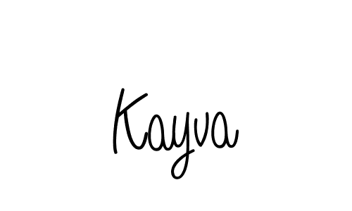 How to Draw Kayva signature style? Angelique-Rose-font-FFP is a latest design signature styles for name Kayva. Kayva signature style 5 images and pictures png