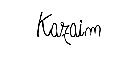 Create a beautiful signature design for name Kazaim. With this signature (Angelique-Rose-font-FFP) fonts, you can make a handwritten signature for free. Kazaim signature style 5 images and pictures png