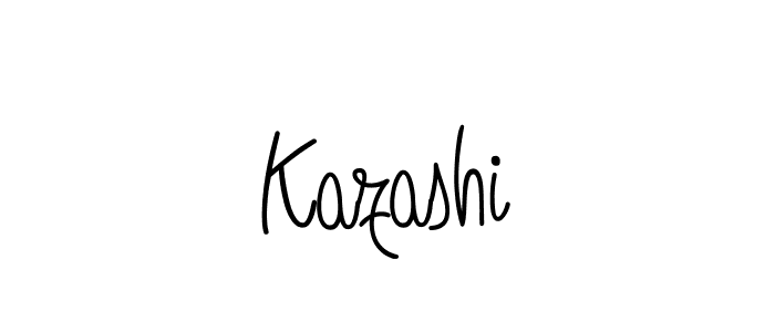 How to Draw Kazashi signature style? Angelique-Rose-font-FFP is a latest design signature styles for name Kazashi. Kazashi signature style 5 images and pictures png