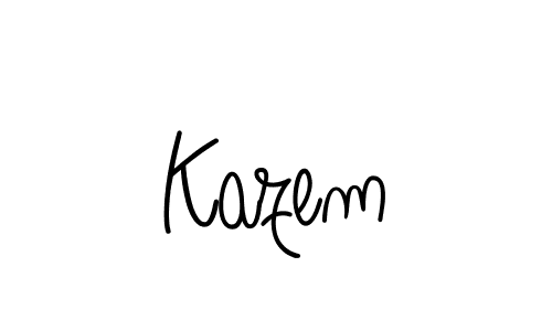 You can use this online signature creator to create a handwritten signature for the name Kazem. This is the best online autograph maker. Kazem signature style 5 images and pictures png