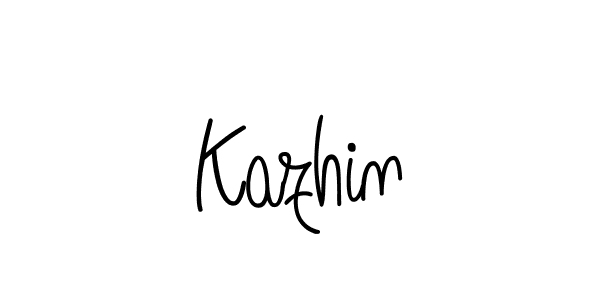 How to Draw Kazhin signature style? Angelique-Rose-font-FFP is a latest design signature styles for name Kazhin. Kazhin signature style 5 images and pictures png