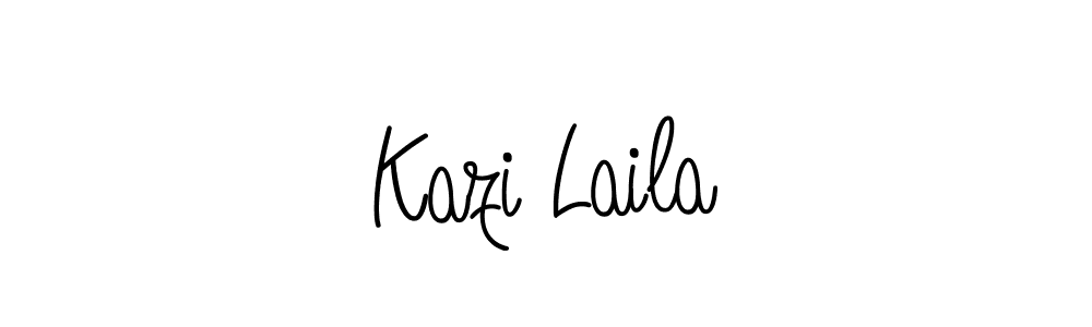 if you are searching for the best signature style for your name Kazi Laila. so please give up your signature search. here we have designed multiple signature styles  using Angelique-Rose-font-FFP. Kazi Laila signature style 5 images and pictures png