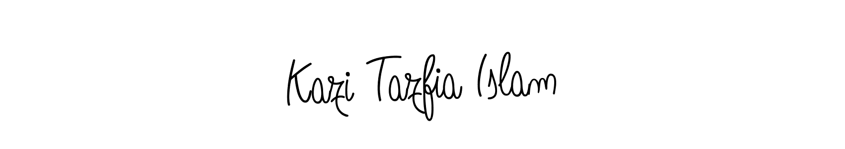 Kazi Tazfia Islam stylish signature style. Best Handwritten Sign (Angelique-Rose-font-FFP) for my name. Handwritten Signature Collection Ideas for my name Kazi Tazfia Islam. Kazi Tazfia Islam signature style 5 images and pictures png