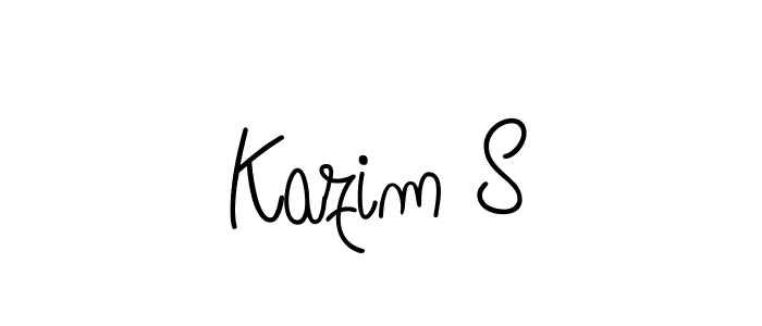 It looks lik you need a new signature style for name Kazim S. Design unique handwritten (Angelique-Rose-font-FFP) signature with our free signature maker in just a few clicks. Kazim S signature style 5 images and pictures png