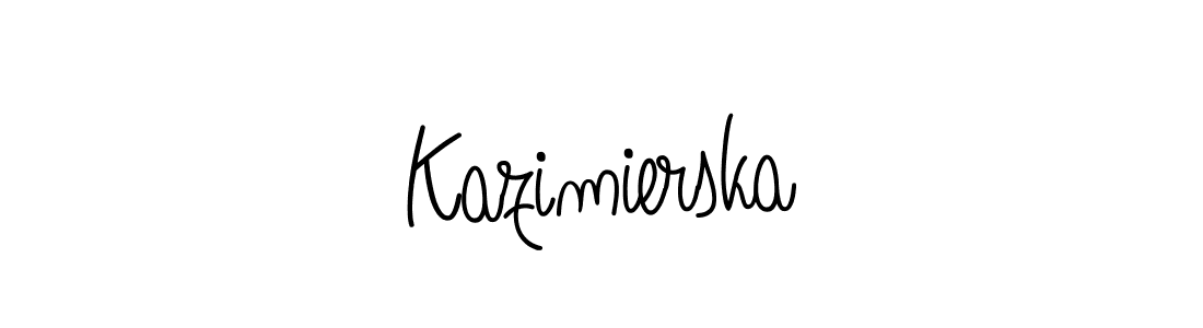 Also we have Kazimierska name is the best signature style. Create professional handwritten signature collection using Angelique-Rose-font-FFP autograph style. Kazimierska signature style 5 images and pictures png