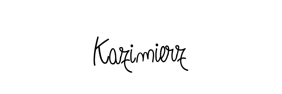 Design your own signature with our free online signature maker. With this signature software, you can create a handwritten (Angelique-Rose-font-FFP) signature for name Kazimierz. Kazimierz signature style 5 images and pictures png