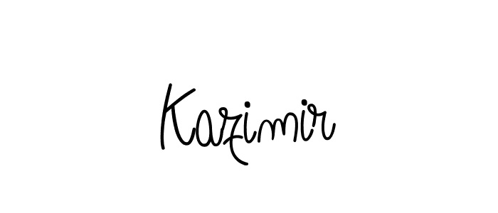 Create a beautiful signature design for name Kazimir. With this signature (Angelique-Rose-font-FFP) fonts, you can make a handwritten signature for free. Kazimir signature style 5 images and pictures png