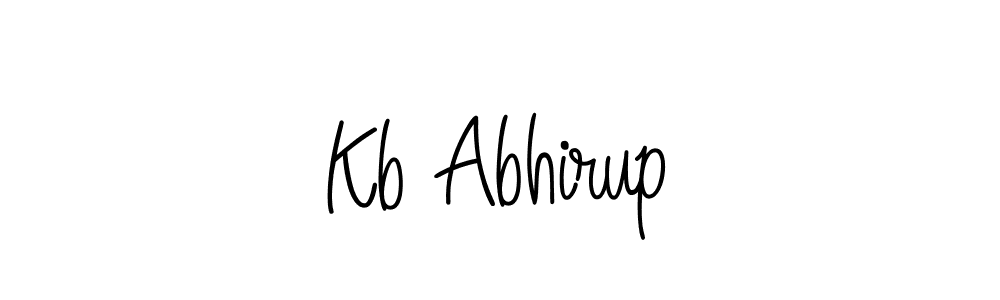 Create a beautiful signature design for name Kb Abhirup. With this signature (Angelique-Rose-font-FFP) fonts, you can make a handwritten signature for free. Kb Abhirup signature style 5 images and pictures png