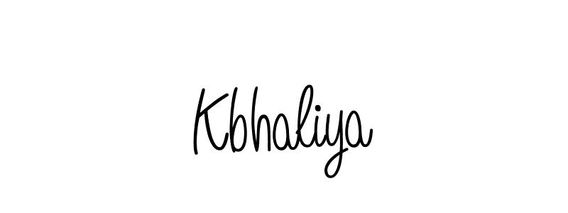 Make a beautiful signature design for name Kbhaliya. With this signature (Angelique-Rose-font-FFP) style, you can create a handwritten signature for free. Kbhaliya signature style 5 images and pictures png