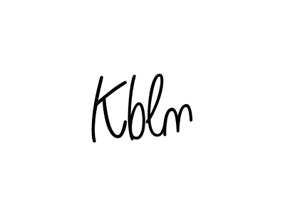 You should practise on your own different ways (Angelique-Rose-font-FFP) to write your name (Kbln) in signature. don't let someone else do it for you. Kbln signature style 5 images and pictures png