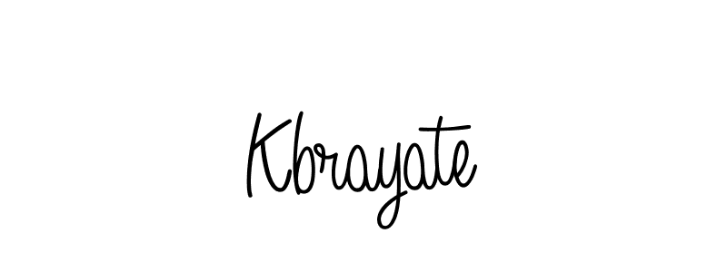 Make a beautiful signature design for name Kbrayate. With this signature (Angelique-Rose-font-FFP) style, you can create a handwritten signature for free. Kbrayate signature style 5 images and pictures png