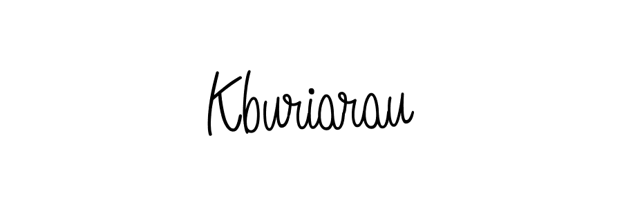 Kburiarau stylish signature style. Best Handwritten Sign (Angelique-Rose-font-FFP) for my name. Handwritten Signature Collection Ideas for my name Kburiarau. Kburiarau signature style 5 images and pictures png