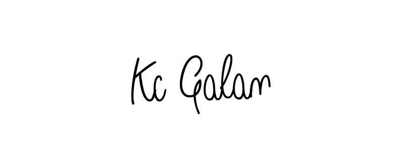 How to Draw Kc Galan signature style? Angelique-Rose-font-FFP is a latest design signature styles for name Kc Galan. Kc Galan signature style 5 images and pictures png