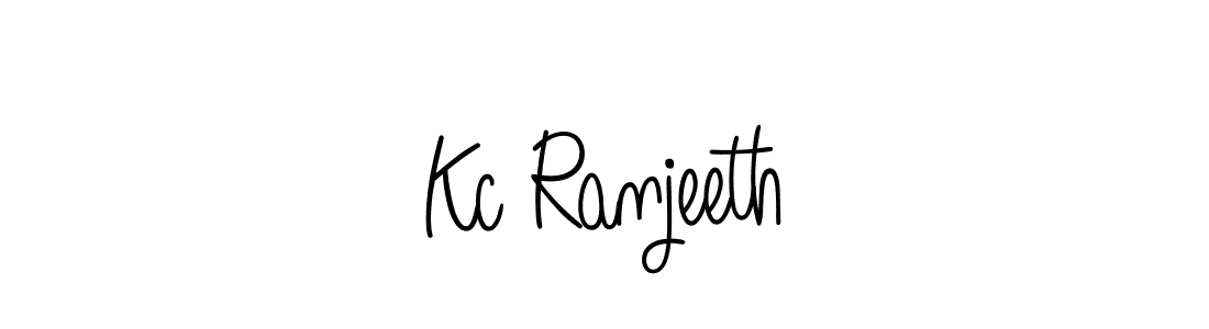 Create a beautiful signature design for name Kc Ranjeeth. With this signature (Angelique-Rose-font-FFP) fonts, you can make a handwritten signature for free. Kc Ranjeeth signature style 5 images and pictures png