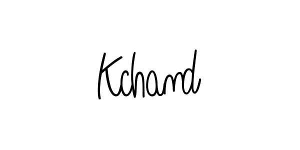 Design your own signature with our free online signature maker. With this signature software, you can create a handwritten (Angelique-Rose-font-FFP) signature for name Kchand. Kchand signature style 5 images and pictures png