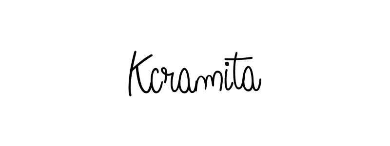 Kcramita stylish signature style. Best Handwritten Sign (Angelique-Rose-font-FFP) for my name. Handwritten Signature Collection Ideas for my name Kcramita. Kcramita signature style 5 images and pictures png