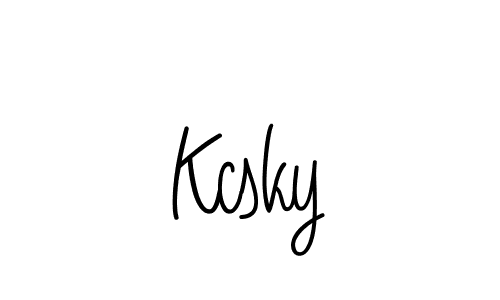 You should practise on your own different ways (Angelique-Rose-font-FFP) to write your name (Kcsky) in signature. don't let someone else do it for you. Kcsky signature style 5 images and pictures png