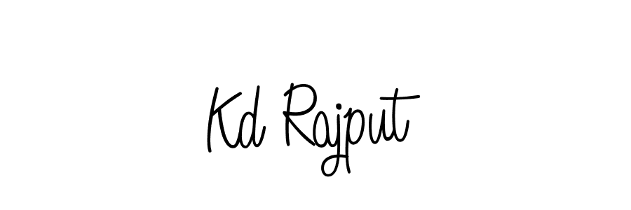 Kd Rajput stylish signature style. Best Handwritten Sign (Angelique-Rose-font-FFP) for my name. Handwritten Signature Collection Ideas for my name Kd Rajput. Kd Rajput signature style 5 images and pictures png