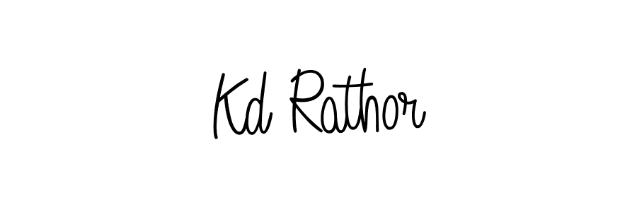 How to make Kd Rathor signature? Angelique-Rose-font-FFP is a professional autograph style. Create handwritten signature for Kd Rathor name. Kd Rathor signature style 5 images and pictures png