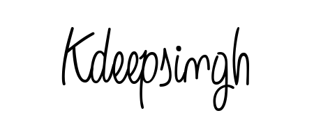 You should practise on your own different ways (Angelique-Rose-font-FFP) to write your name (Kdeepsingh) in signature. Don't let someone else do it for you. Kdeepsingh signature style 5 images and pictures png
