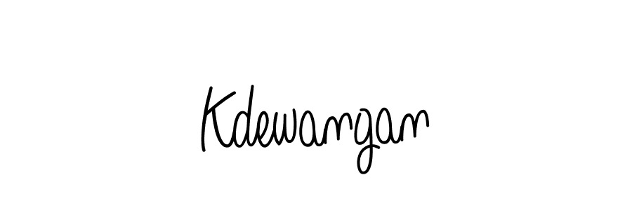 How to make Kdewangan name signature. Use Angelique-Rose-font-FFP style for creating short signs online. This is the latest handwritten sign. Kdewangan signature style 5 images and pictures png