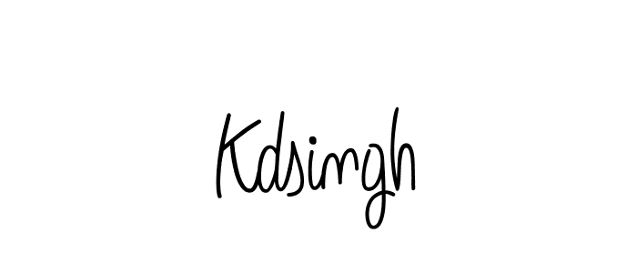 Also we have Kdsingh name is the best signature style. Create professional handwritten signature collection using Angelique-Rose-font-FFP autograph style. Kdsingh signature style 5 images and pictures png