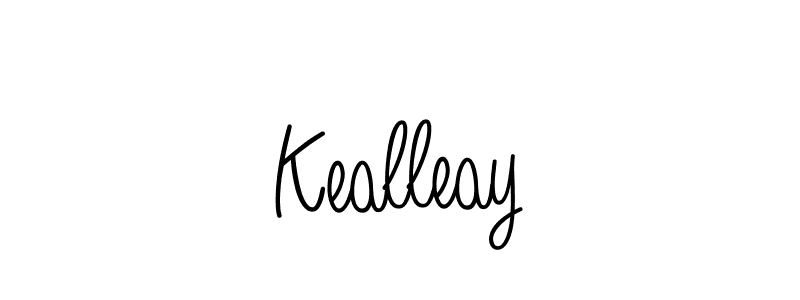 Make a beautiful signature design for name Kealleay. With this signature (Angelique-Rose-font-FFP) style, you can create a handwritten signature for free. Kealleay signature style 5 images and pictures png