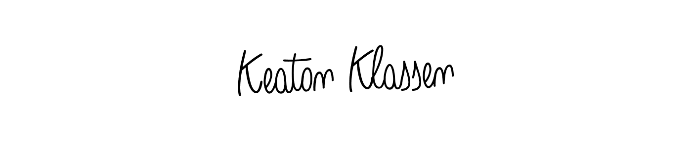 Check out images of Autograph of Keaton Klassen name. Actor Keaton Klassen Signature Style. Angelique-Rose-font-FFP is a professional sign style online. Keaton Klassen signature style 5 images and pictures png