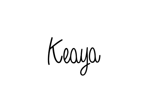 How to make Keaya name signature. Use Angelique-Rose-font-FFP style for creating short signs online. This is the latest handwritten sign. Keaya signature style 5 images and pictures png