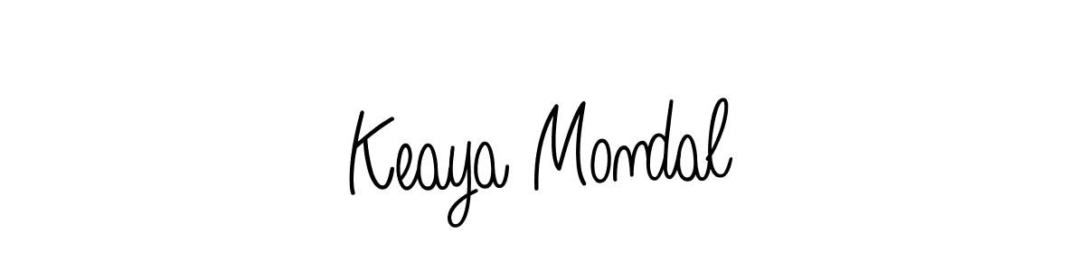 Design your own signature with our free online signature maker. With this signature software, you can create a handwritten (Angelique-Rose-font-FFP) signature for name Keaya Mondal. Keaya Mondal signature style 5 images and pictures png