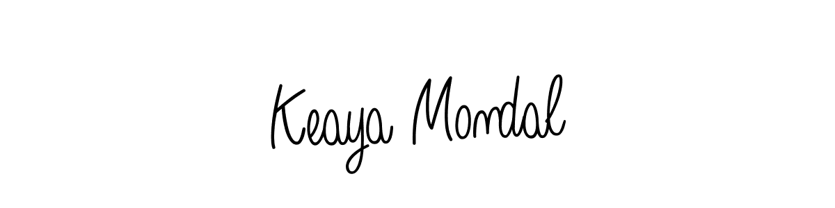 Design your own signature with our free online signature maker. With this signature software, you can create a handwritten (Angelique-Rose-font-FFP) signature for name Keaya Mondal. Keaya Mondal signature style 5 images and pictures png