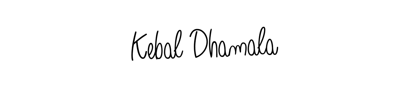 How to make Kebal Dhamala name signature. Use Angelique-Rose-font-FFP style for creating short signs online. This is the latest handwritten sign. Kebal Dhamala signature style 5 images and pictures png