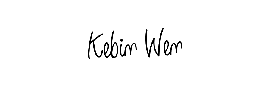 Angelique-Rose-font-FFP is a professional signature style that is perfect for those who want to add a touch of class to their signature. It is also a great choice for those who want to make their signature more unique. Get Kebin Wen name to fancy signature for free. Kebin Wen signature style 5 images and pictures png