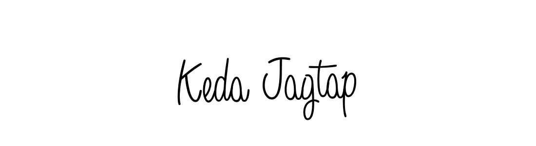 Keda Jagtap stylish signature style. Best Handwritten Sign (Angelique-Rose-font-FFP) for my name. Handwritten Signature Collection Ideas for my name Keda Jagtap. Keda Jagtap signature style 5 images and pictures png