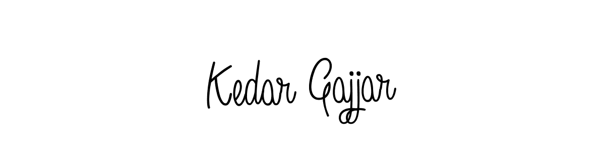 Make a beautiful signature design for name Kedar Gajjar. With this signature (Angelique-Rose-font-FFP) style, you can create a handwritten signature for free. Kedar Gajjar signature style 5 images and pictures png