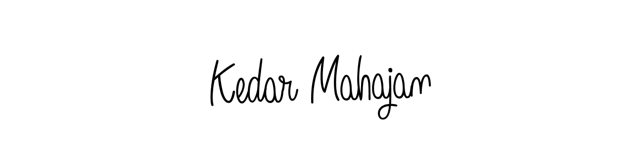 Make a beautiful signature design for name Kedar Mahajan. With this signature (Angelique-Rose-font-FFP) style, you can create a handwritten signature for free. Kedar Mahajan signature style 5 images and pictures png