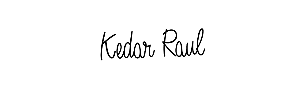 Design your own signature with our free online signature maker. With this signature software, you can create a handwritten (Angelique-Rose-font-FFP) signature for name Kedar Raul. Kedar Raul signature style 5 images and pictures png