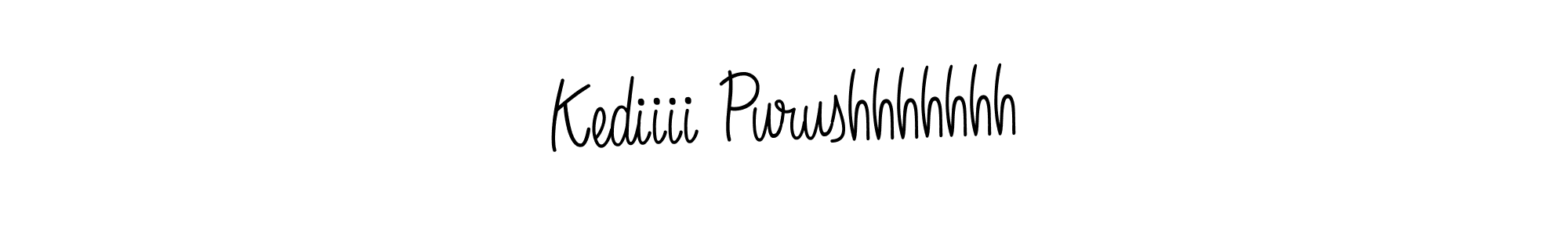 Use a signature maker to create a handwritten signature online. With this signature software, you can design (Angelique-Rose-font-FFP) your own signature for name Kediiii Purushhhhhhh. Kediiii Purushhhhhhh signature style 5 images and pictures png