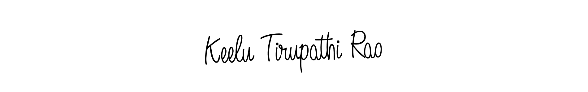 Use a signature maker to create a handwritten signature online. With this signature software, you can design (Angelique-Rose-font-FFP) your own signature for name Keelu Tirupathi Rao. Keelu Tirupathi Rao signature style 5 images and pictures png