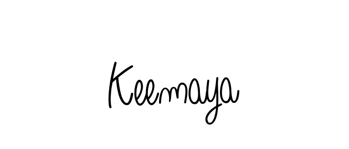 Design your own signature with our free online signature maker. With this signature software, you can create a handwritten (Angelique-Rose-font-FFP) signature for name Keemaya. Keemaya signature style 5 images and pictures png
