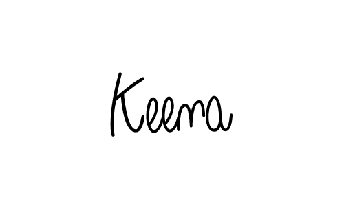 You should practise on your own different ways (Angelique-Rose-font-FFP) to write your name (Keena) in signature. don't let someone else do it for you. Keena signature style 5 images and pictures png
