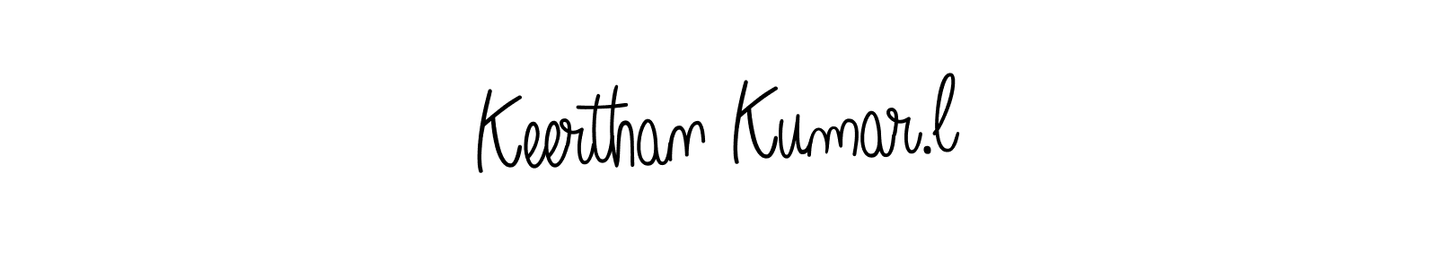 How to make Keerthan Kumar.l signature? Angelique-Rose-font-FFP is a professional autograph style. Create handwritten signature for Keerthan Kumar.l name. Keerthan Kumar.l signature style 5 images and pictures png