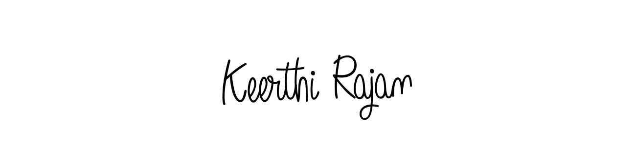 Use a signature maker to create a handwritten signature online. With this signature software, you can design (Angelique-Rose-font-FFP) your own signature for name Keerthi Rajan. Keerthi Rajan signature style 5 images and pictures png