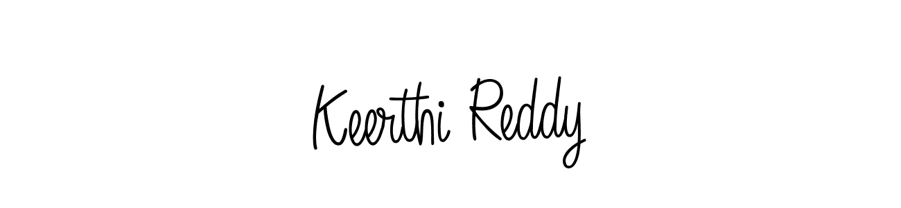 Create a beautiful signature design for name Keerthi Reddy. With this signature (Angelique-Rose-font-FFP) fonts, you can make a handwritten signature for free. Keerthi Reddy signature style 5 images and pictures png