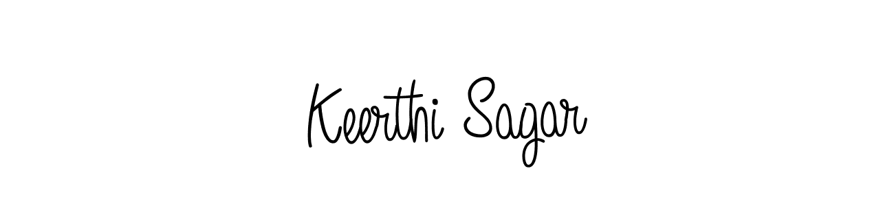 Keerthi Sagar stylish signature style. Best Handwritten Sign (Angelique-Rose-font-FFP) for my name. Handwritten Signature Collection Ideas for my name Keerthi Sagar. Keerthi Sagar signature style 5 images and pictures png