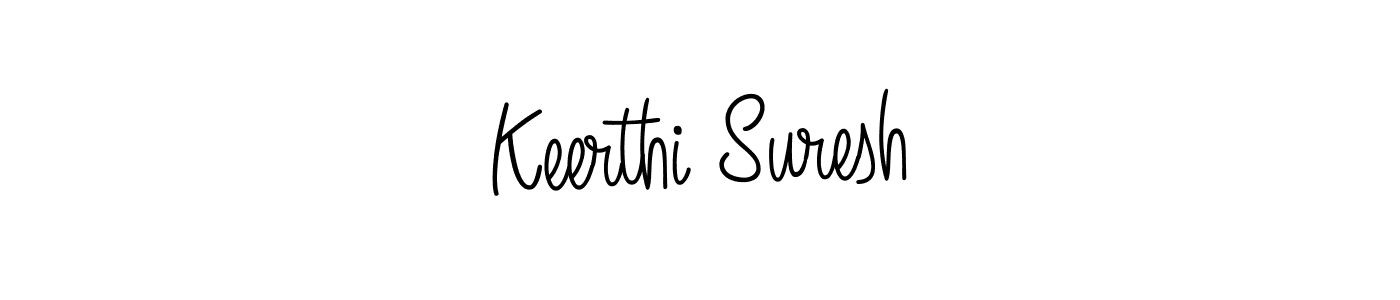 Design your own signature with our free online signature maker. With this signature software, you can create a handwritten (Angelique-Rose-font-FFP) signature for name Keerthi Suresh. Keerthi Suresh signature style 5 images and pictures png